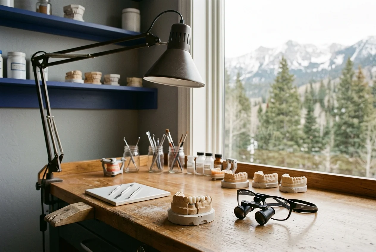 The dental laboratory bench